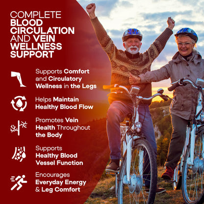 HerbaMe Blood Circulation Supplement, 120 Capsules, Supports Leg Vein, Heart, Vessels and Cardiovascular Health with Niacin, L-Arginine, Ginger, Cayenne Pepper - PrimeBioHealth - canada supplements