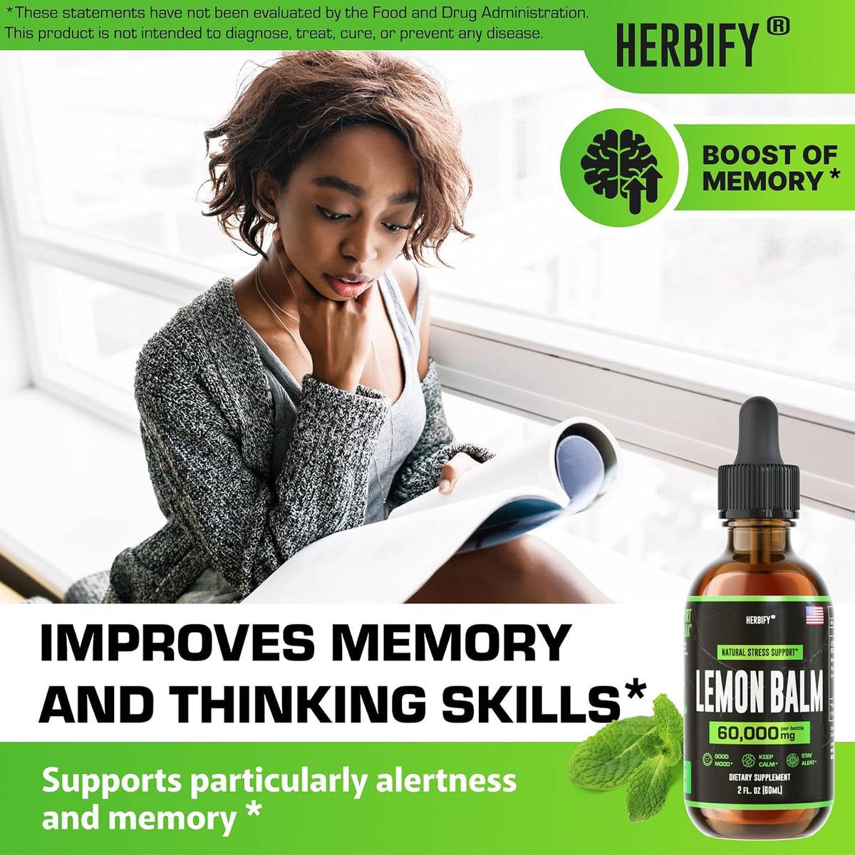 HERBIFY Bundle - Mullein Leaf Extract & Lemon Balm - Respiratory Support & Brain Support - PrimeBioHealth - canada supplements