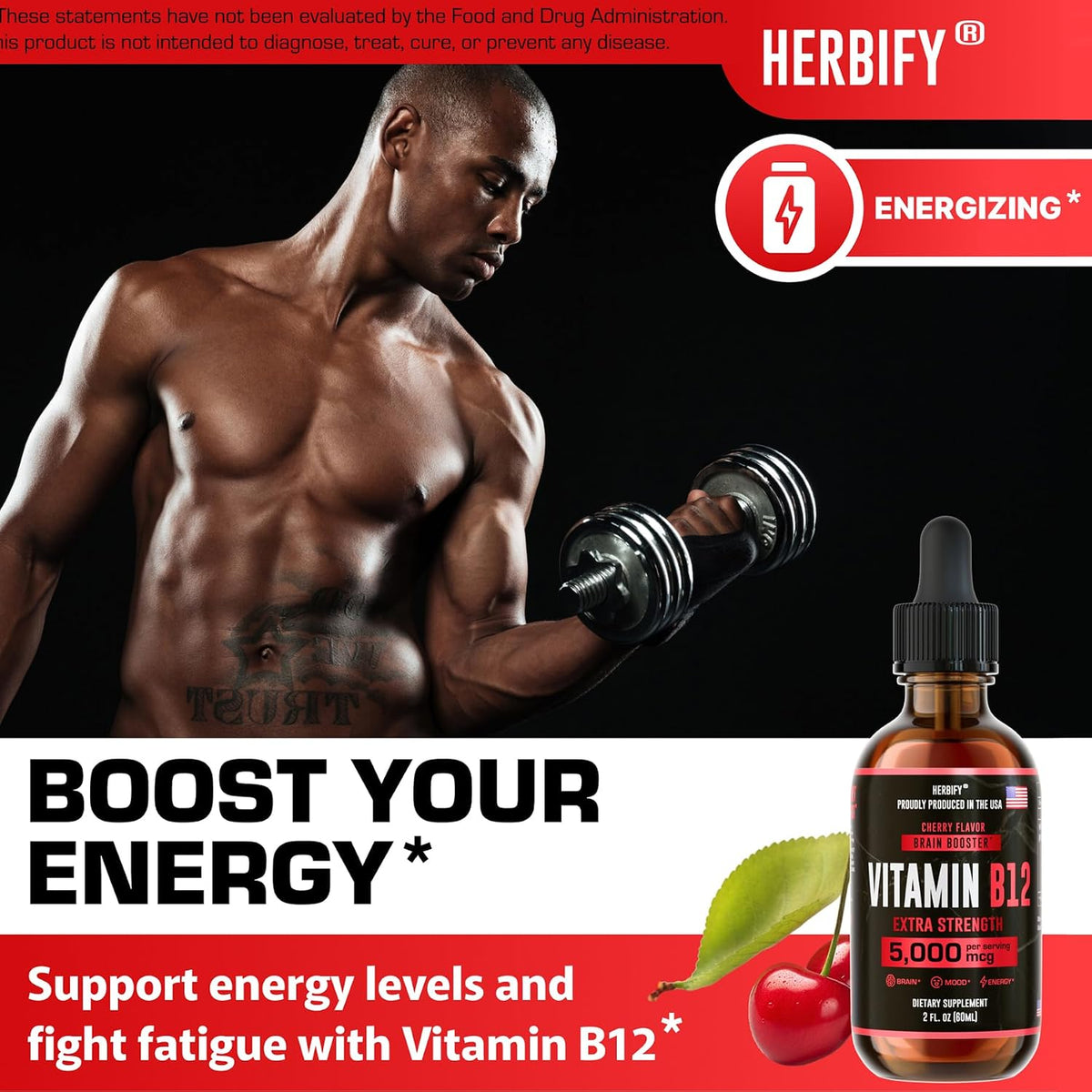 HERBIFY Vitamin B12 Methylated Multivitamin Energy Supplements for Women & Men - Liquid B12 Vitamins 5000 Mcg Methylcobalamin - Energy Support and Immune Health Liquid Vitamin - 30 Days Supply - 2 Oz - PrimeBioHealth - canada supplements