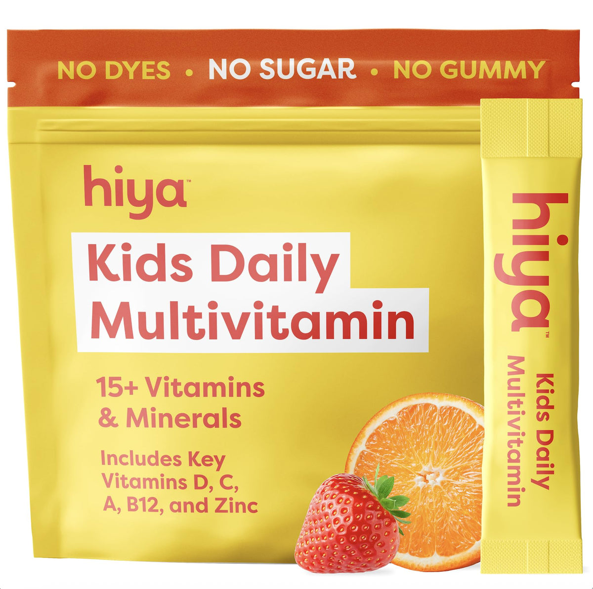 Hiya Kids Multivitamin – 15+ Essential Vitamins & Minerals with Fruits & Veggies for Ages 2+, Supports Growth, Development & Immune - PrimeBioHealth - canada supplements
