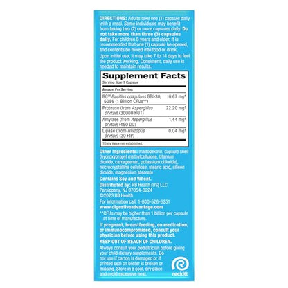 IBS Daily Probiotic Capsules for Digestive Health & Gut Health, Digestive Advantage Probiotics For Men and Women (96 count box) - Digestible Enzymes - PrimeBioHealth - canada supplements