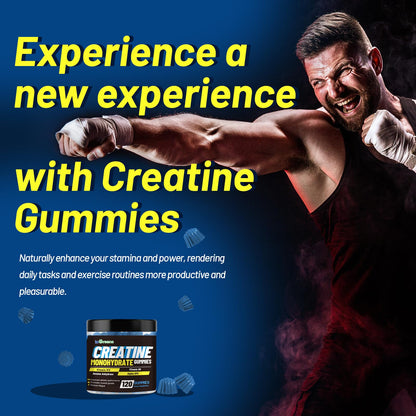 inGreens Creatine Monohydrate Gummies 6g per Serving, Sugar Free Creatine Supplements for Men & Women, Chewable Creatine for Muscle Growth, Strength, Energy - PrimeBioHealth - canada supplements