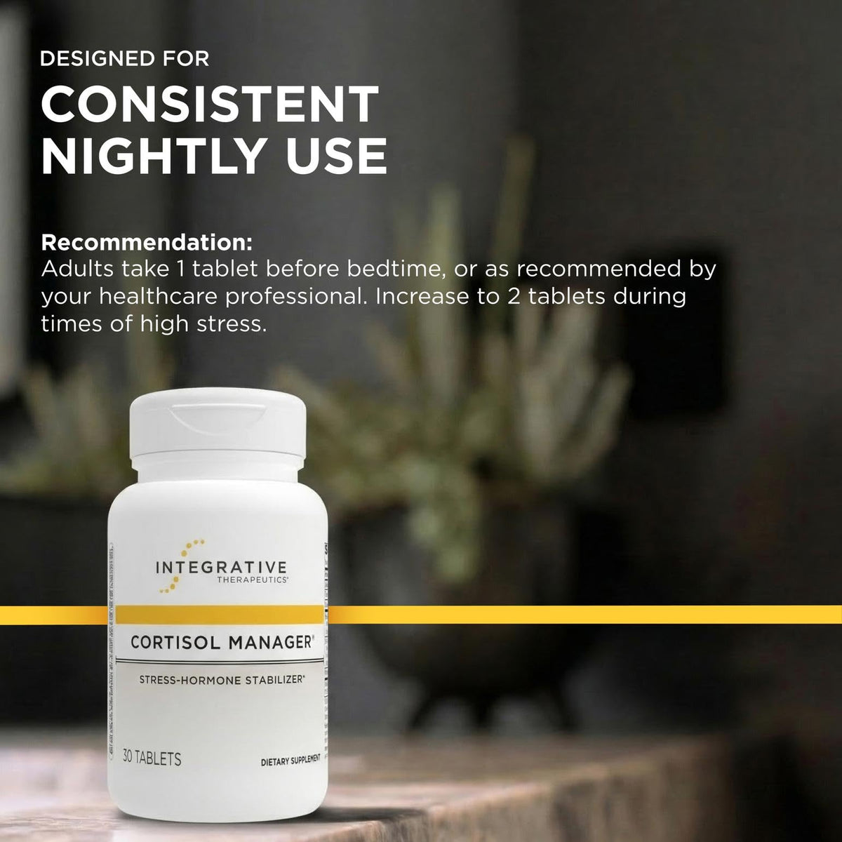 Integrative Therapeutics Cortisol Manager - Balance Cortisol & Support Relaxation for Restful Sleep* - Includes Ashwagandha & L-Theanine for Confidence with Less Stress - PrimeBioHealth - canada supplements