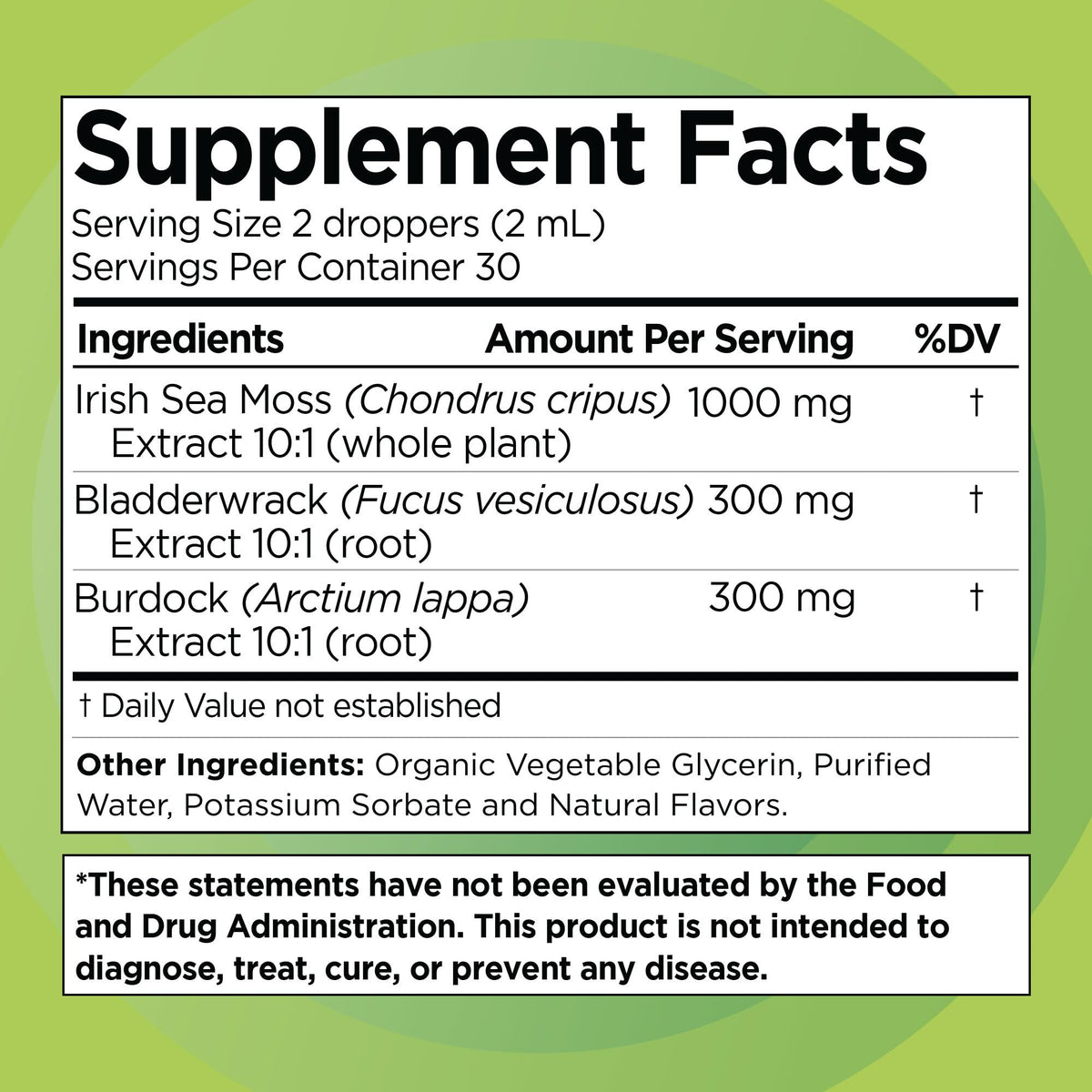 Irish Sea Moss Drops - Citrus Berry Flavor - 92+ Essential Minerals & Vitamins - Energy, Skin, Gut, Recovery - Bladderwrack and Burdock Root - 2 fl. oz - PrimeBioHealth - canada supplements