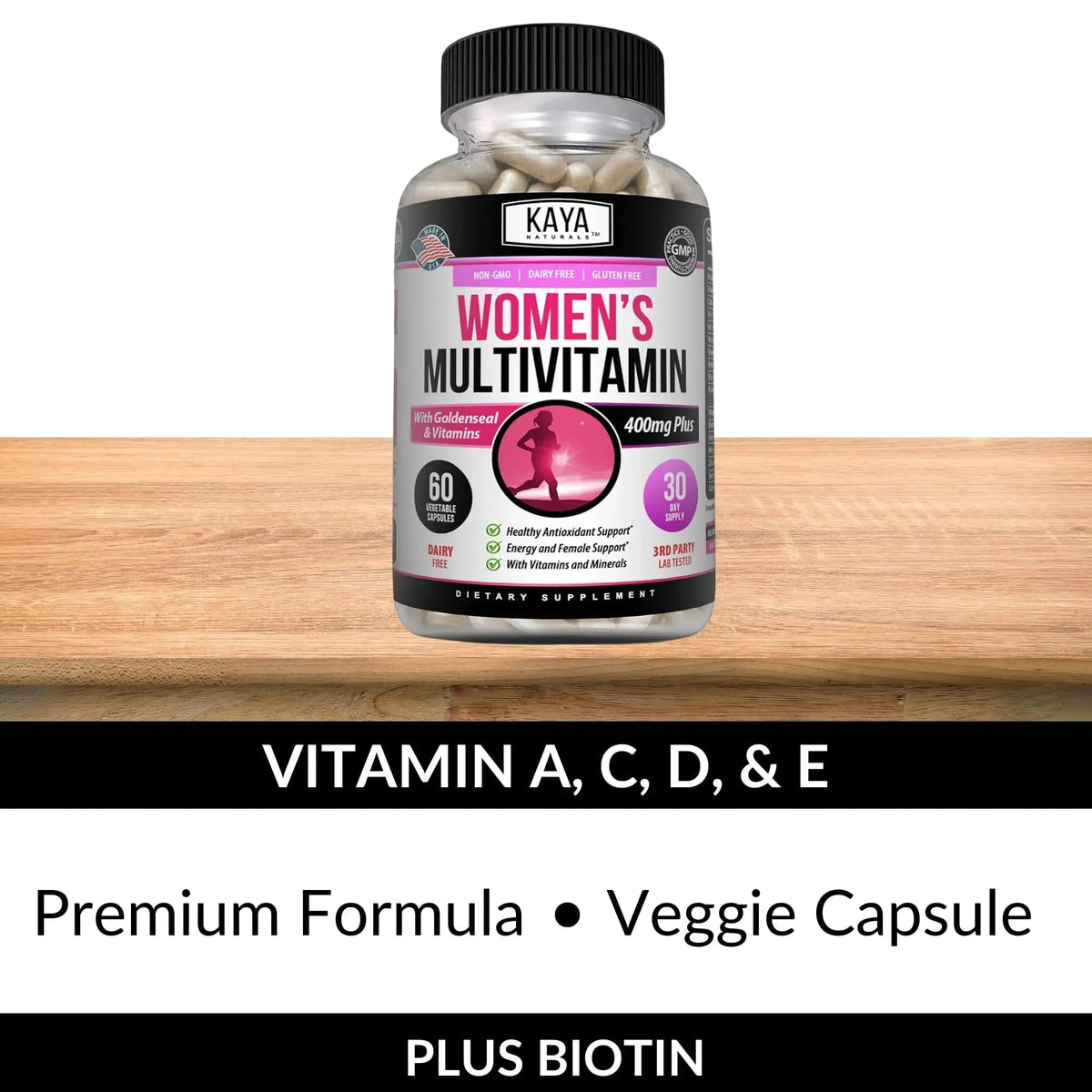 Kaya Naturals Women's Multivitamin, Overall Healthy Antioxidant, and Immune Support, Vitamins A, D, C, E, Biotin - PrimeBioHealth - canada supplements
