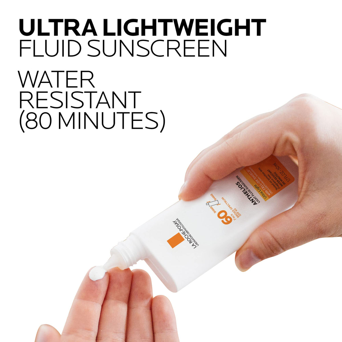 La Roche-Posay Anthelios Light Fluid Facial Sunscreen SPF 60, Lightweight Sunscreen For Face, Fluid Texture, Broad Spectrum SPF + Antioxidants - PrimeBioHealth - canada supplements