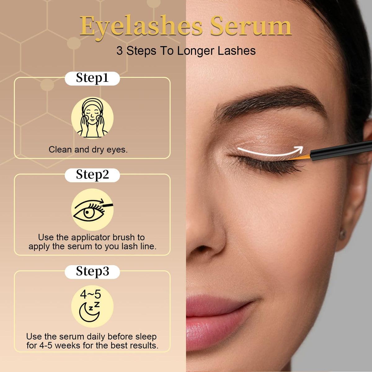 Lash Serum for Eyelash Growth, Premium Lash Enhancing Serum with Advanced Formula Volumizing Longer Fuller - PrimeBioHealth - canada supplements