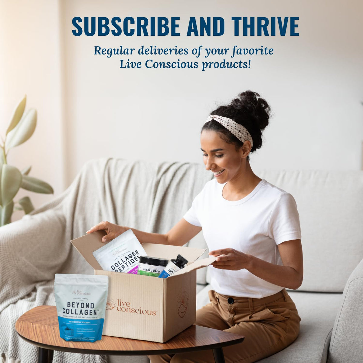 Live Conscious Beyond Brew - Coffee Alternative - Low Caffeine - Mushroom Complex w/Lion’s Mane, Reishi, Cordyceps & Chaga for Sustained Focus, Energy & Immunity - w/Prebiotics & Probiotics - 30 - PrimeBioHealth - canada supplements