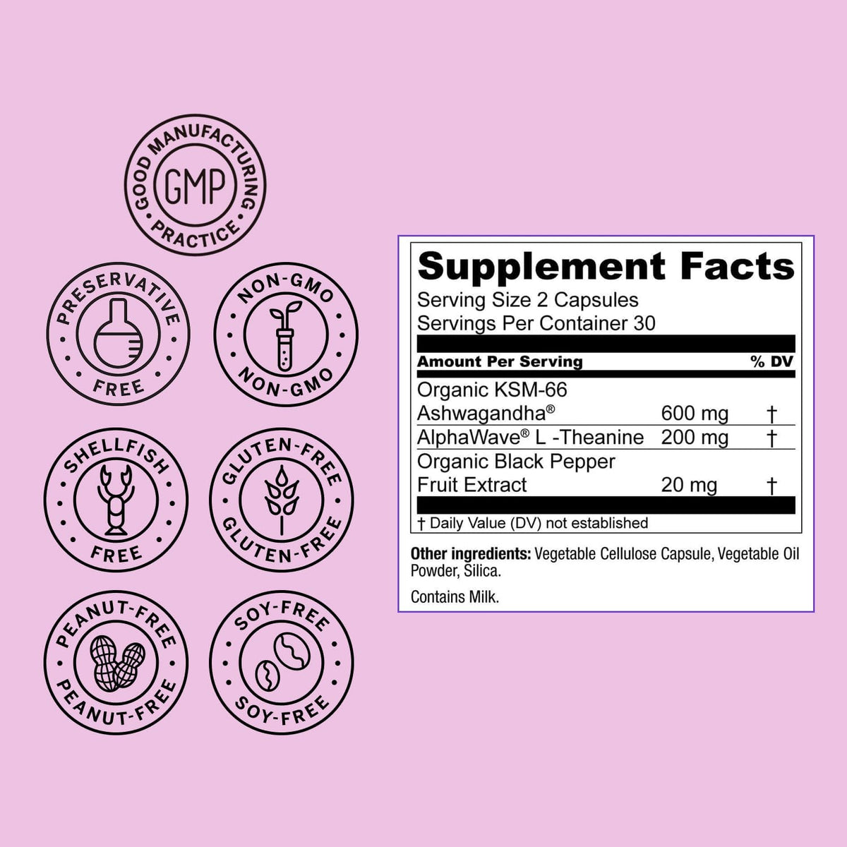 Live Conscious KSM-66 Ashwagandha Supplement w/L Theanine & AlphaWave - ZenWell Everyday Stress Relief, Cognitive, Brain Health - Ashwagandha for Men & Women - 60 Capsules - PrimeBioHealth - canada supplements