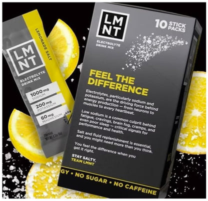 LMNTS Lemonade Zero-Sugar Electrolytes Drinks - 10ct/2.1oz - PrimeBioHealth - canada supplements