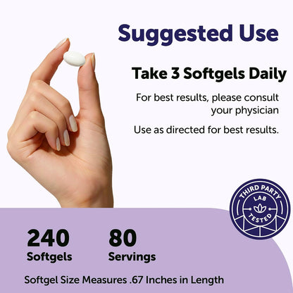 Micro Ingredients Magnesium Glycinate 800 mg Per Serving, 240 Softgels | Chelated Magnesium Supplement with MCT Oil | Non-GMO, Gluten Free, No Soy - PrimeBioHealth - canada supplements