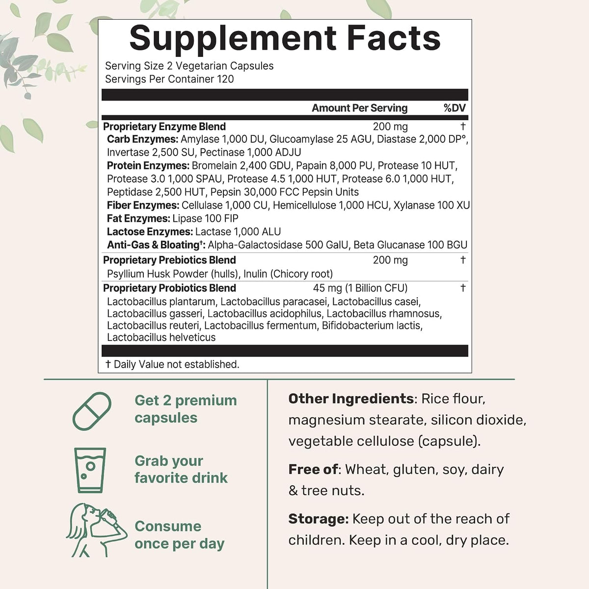 Micro Ingredients Super Enzymes with Prebiotics & Probiotics, 240 Veggie Capsules | Digestive Enzymes for Women & Men | Probiotic, Bromelain, Psyllium Husk & More | Immune & Gut Health Support* - PrimeBioHealth - canada supplements