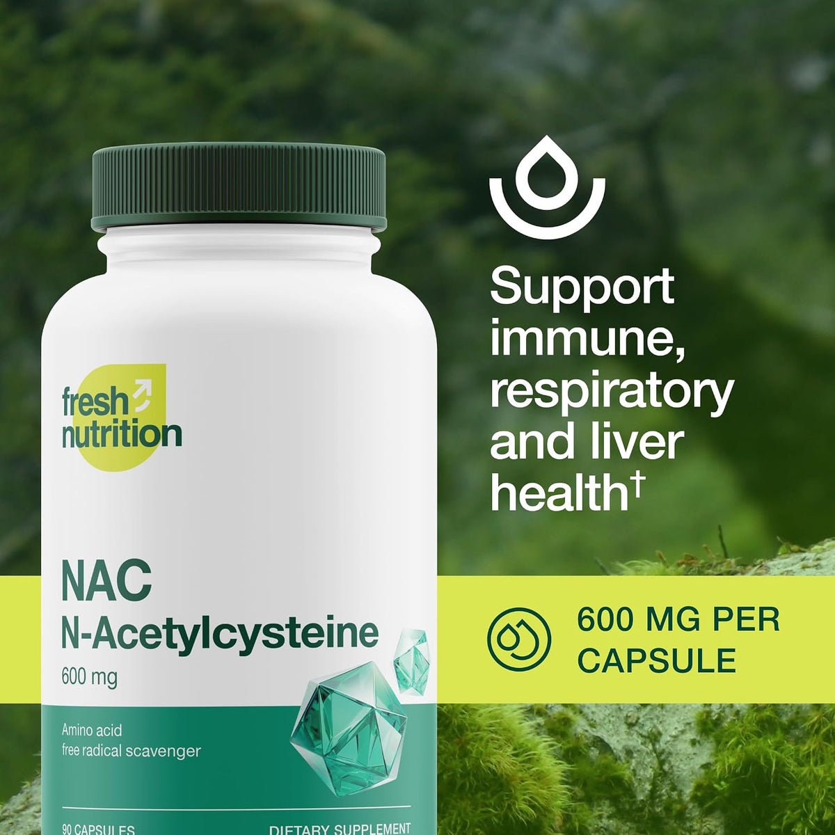 NAC Supplement - N Acetyl Cysteine - High Dosage 600mg - Amino Acids - Vegan Friendly - Pure NAC Powder - 90 Capsules - PrimeBioHealth - canada supplements
