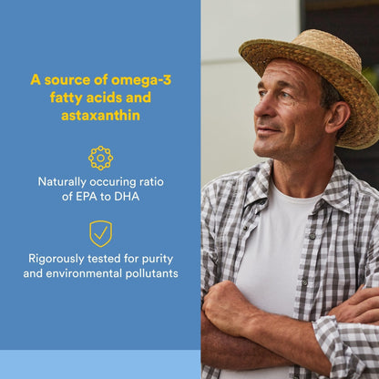 Natural Factors Wild Alaskan Salmon Oil Provides Omega-3, EPA, DHA & Vitamin D, Supports Brain & Heart Health, 180 Softgels - PrimeBioHealth - canada supplements