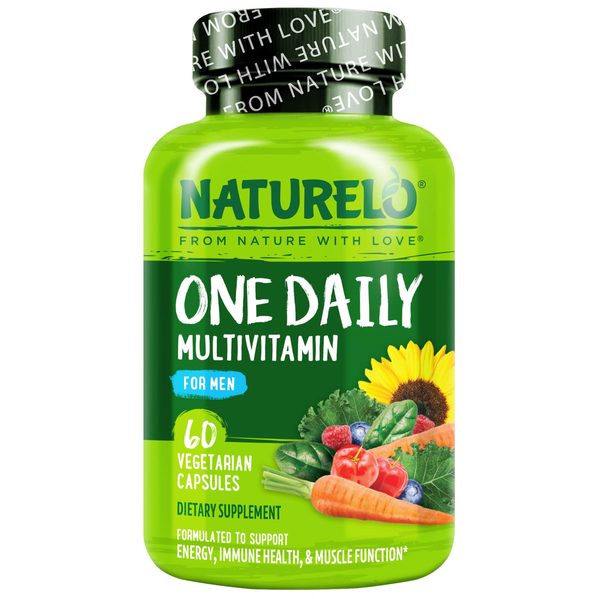 NATURELO Mens Multivitamins - One Daily Multivitamin for Men with Vitamins, Minerals & Organic Whole Foods, Boost Energy & Health, - PrimeBioHealth - canada supplements