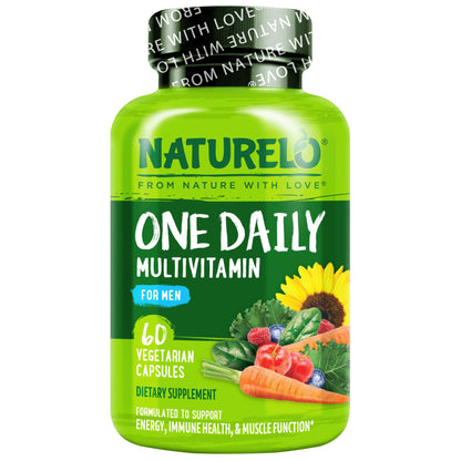 NATURELO Mens Multivitamins - One Daily Multivitamin for Men with Vitamins, Minerals & Organic Whole Foods, Boost Energy & Health, - PrimeBioHealth - canada supplements