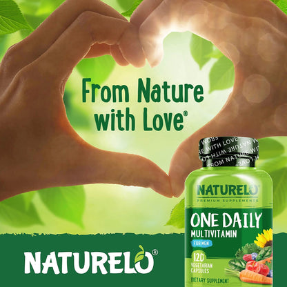 NATURELO Mens Multivitamins - One Daily Multivitamin for Men with Vitamins, Minerals & Organic Whole Foods, Boost Energy & Health - PrimeBioHealth - canada supplements