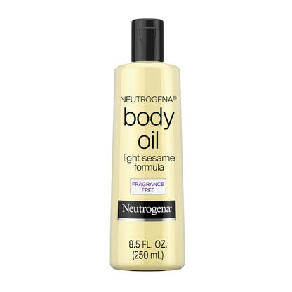 Neutrogena Body Oil, Light Sesame Formula, Fragrance Free, Lightweight Moisturizing Body Oil for Silky, Soft Skin - PrimeBioHealth - canada supplements