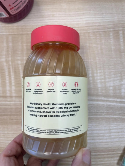 nixit Urinary Tract Health Gummies | 1,000mg D-Mannose | Yuzu & Ginger Flavor | Urinary & Bladder Support Supplement | Aids in Urinary Tract Support | Vegan, Non-GMO & Gluten-Free (60 Gummies) - PrimeBioHealth - canada supplements