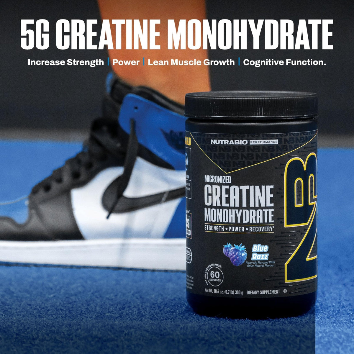 NutraBio Pure Micronized Creatine Monohydrate Powder Supplement, Unflavored, (300 g) - Supports Bulk Muscle Energy, Recovery, and Strength - HPLC Tested Creatine Powder Supplement for Men and Women - PrimeBioHealth - canada supplements