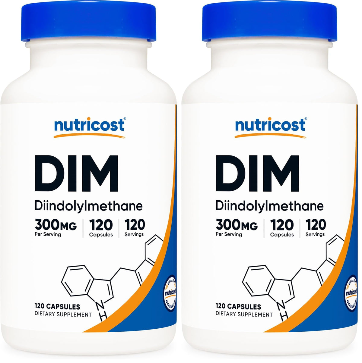 Nutricost DIM (Diindolylmethane) Plus BioPerine 300mg, 120 Vegetarian Capsules - Up to 4 Month Supply, Max Strength DIM Supplement - PrimeBioHealth - canada supplements