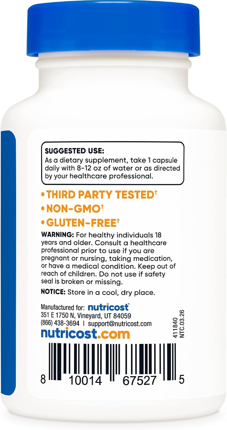 Nutricost Tudca 250mg, 60 Capsules (Tauroursodeoxycholic Acid) - Premium Quality - PrimeBioHealth - canada supplements