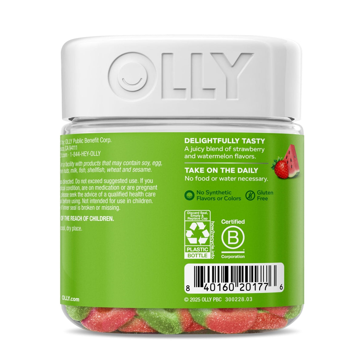 OLLY Fiber Gummy Rings, 5g Prebiotic Fiber, FOS (Fructo-oligosaccharides), Digestive Support, Berry Melon 50ct - PrimeBioHealth - canada supplements