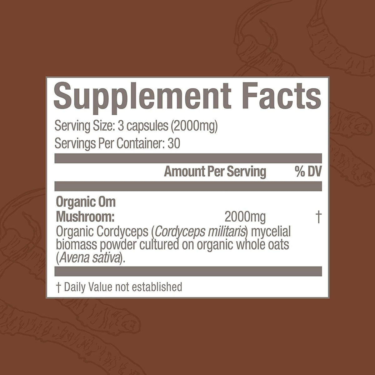 OM MUSHROOM SUPERFOOD Cordyceps Mushroom Capsules Superfood Supplement, 90 Count, 30 Days, Organic Energy Supplement for Stamina and Endurance - PrimeBioHealth - canada supplements