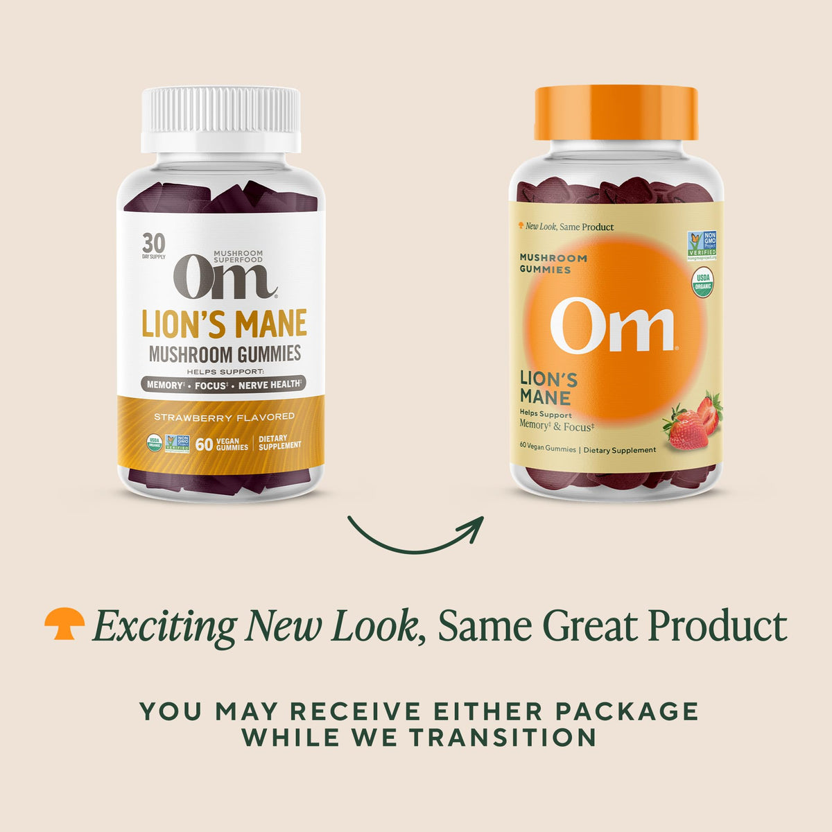 OM MUSHROOM SUPERFOOD Master Blend Mushroom Gummies – Organic 10-Mushroom Complex with Ashwagandha – Supports Immunity, Gut Health & Stress Relief – Mixed Berry Flavor – 28 Servings, 56 Count. - PrimeBioHealth - canada supplements
