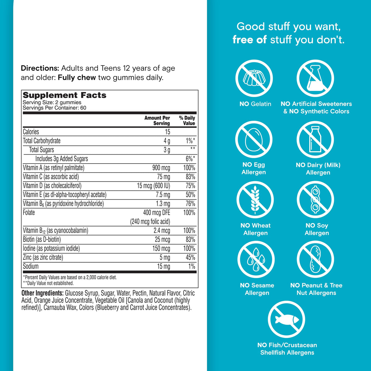 One A Day Teen Boy’s Daily Essentials Multivitamin Gummies, Teen Boy Vitamins with Vitamin C, Vitamin D, Bone Health, Immune Health - PrimeBioHealth - canada supplements