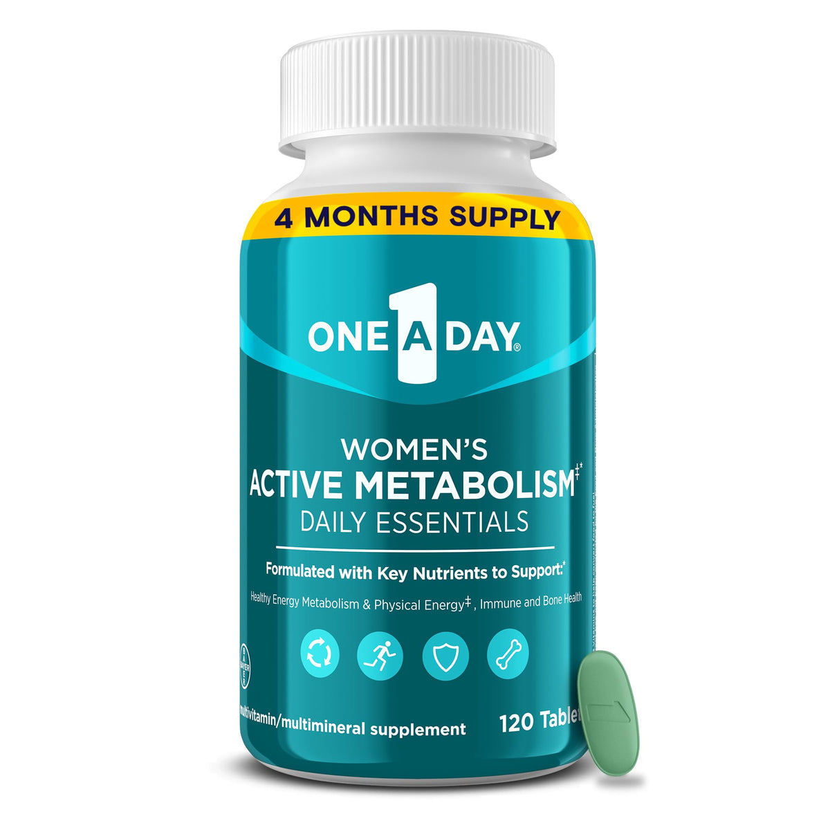 One A Day Women's Active Metabolism Daily Essential, Multivitamin for Women, Metabolism Support, Vitamins for Women with All 8 B-Vitamins - PrimeBioHealth - canada supplements