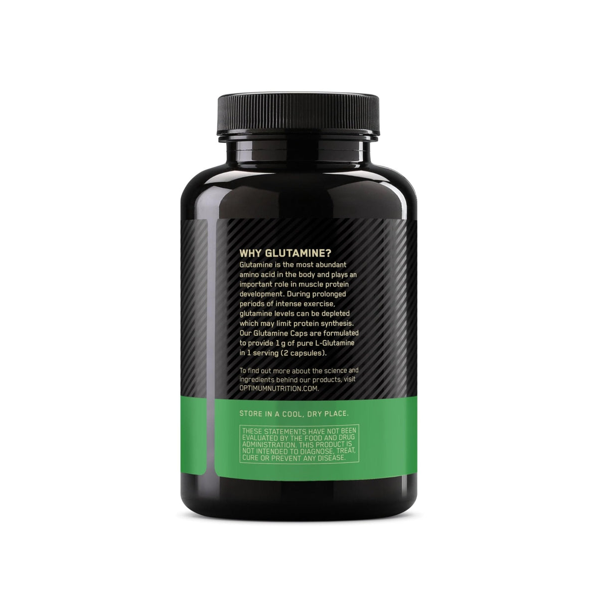 Optimum Nutrition L-Glutamine Muscle Recovery Capsules, 1000mg, 240 Count (Package May Vary) - PrimeBioHealth - canada supplements