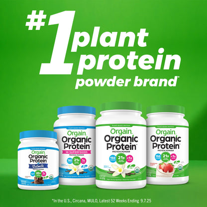 Orgain Organic Vegan Meal Replacement Protein Powder, Creamy Chocolate Fudge - 20g Plant Based Protein, Gluten Free, Dairy Free, Lactose Free, Soy Free, No Sugar Added, - PrimeBioHealth - canada supplements
