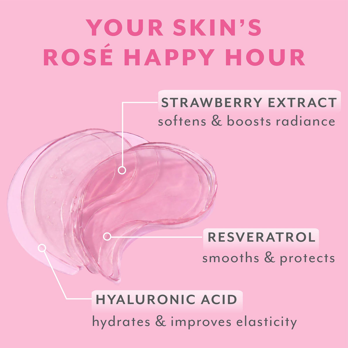 Patchology Serve Chilled Rosé Hydrating Under Eye Patches – Hyaluronic Acid & Antioxidant-Infused Eye Masks to Reduce Dark Circles - PrimeBioHealth - canada supplements