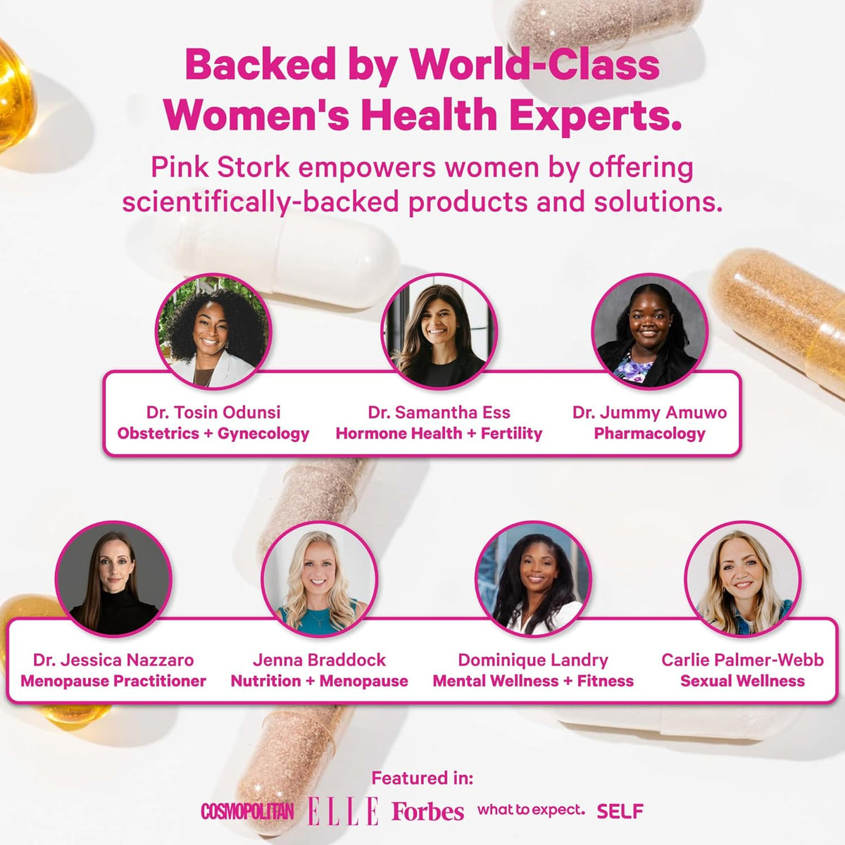Pink Stork Hormone Balance Gummies for Women, 60 Vegan Gummies | PMS, Menopause & Perimenopause Support, Mood, Digestion, Temperature Comfort + Energy, Red Raspberry Leaf, Black Cohosh - PrimeBioHealth - canada supplements