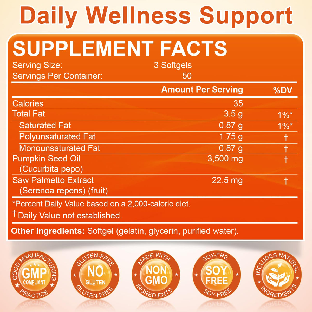 Pumpkin Seed Oil with Saw Palmetto, 3500mg Max Strength per Serving, 150 Softgels, Cold-Pressed with Essential Fatty Acids & Phytosterols, Supports Immune - PrimeBioHealth - canada supplements