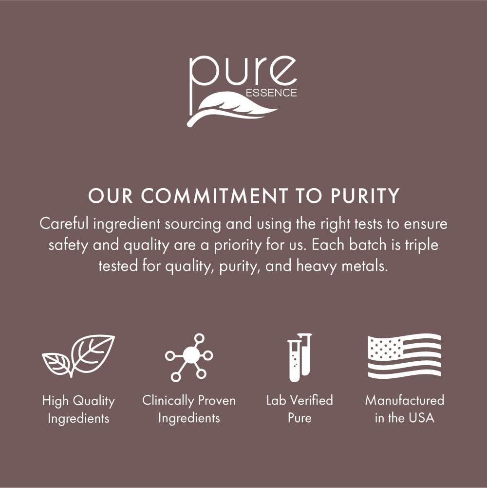 PURE ESSENCE LABS Calm Essence - Natural Sleeping Aid and Anti Stress Supplement for Adults - Calming Stress Relief (30 Capsules) - PrimeBioHealth - canada supplements