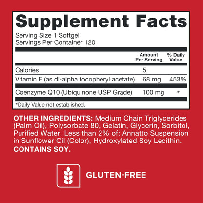 Qunol Ultra CoQ10 100mg, 3x Better Absorption, Patented Water and Fat Soluble Natural Supplement Form of Coenzyme Q10 - PrimeBioHealth - canada supplements