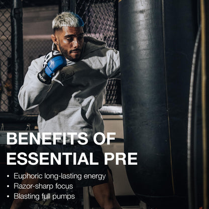 RAW Essential Pre-Workout Powder (Fruit Burst) - Chris Bumstead Sports Nutrition Supplement for Men & Women - Preworkout Energy Powder with Caffeine - PrimeBioHealth - canada supplements