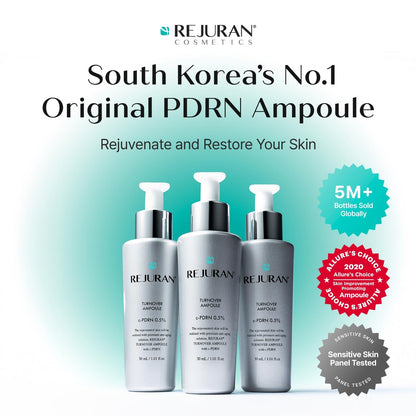 REJURAN® Turnover Ampoule, c-PDRN® – Original Salmon DNA PDRN Face Serum for Rejuvenation, Firming, Hydration & Youthful Glow - PrimeBioHealth - canada supplements