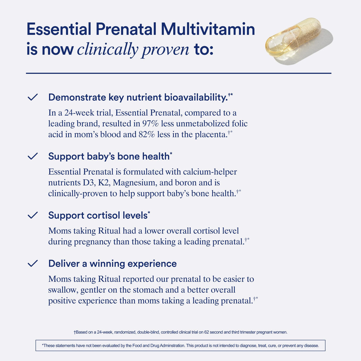 Ritual Prenatal Multivitamin For Women - Key Essential Vitamins and Minerals To Support Mom and Baby During Pregnancy* - Folate, Choline, Omega-3 DHA - PrimeBioHealth - canada supplements