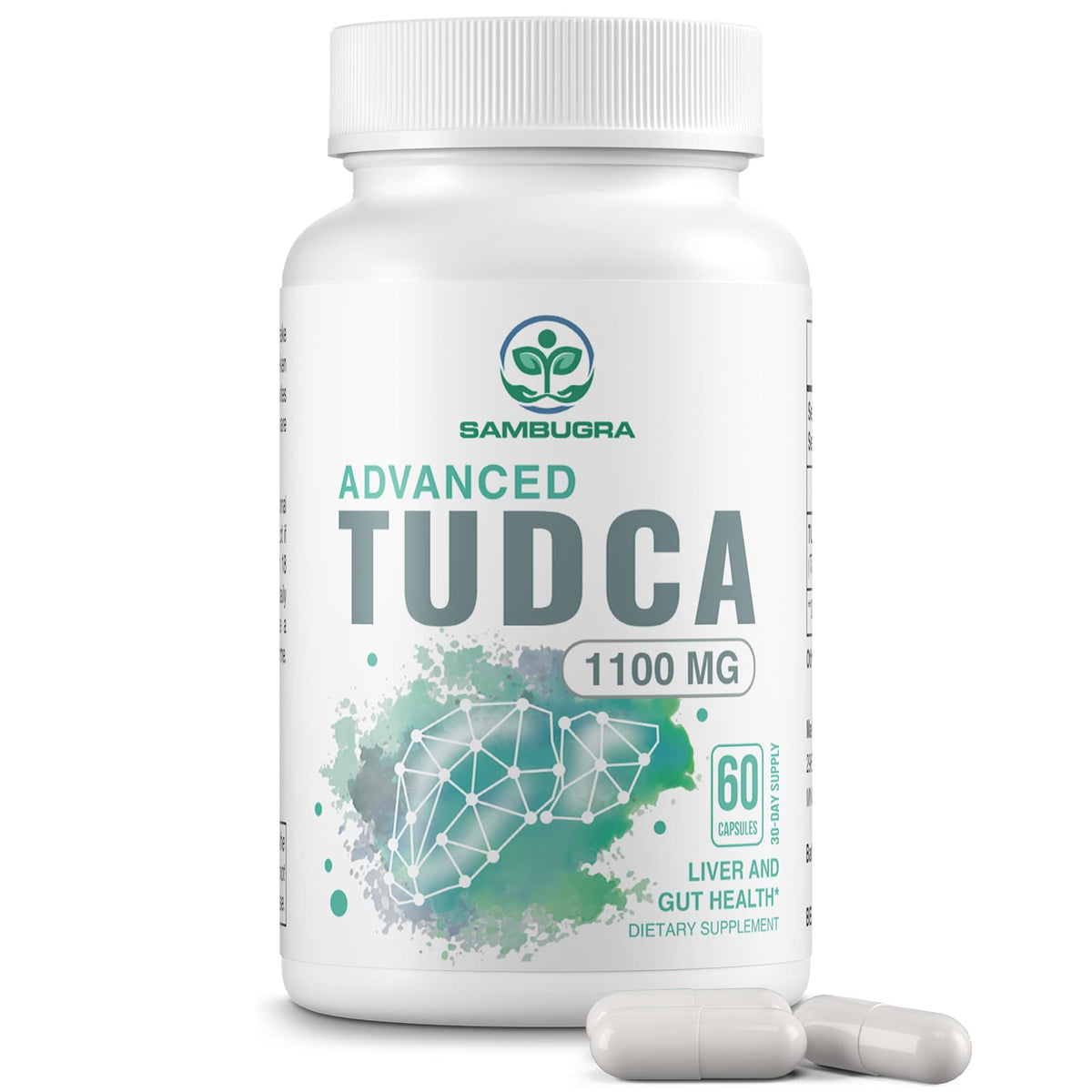 Sambugra TUDCA Liver Supplements 1100mg, 3rd Party Tested Ultra Strength Bile Salt TUDCA Supplement, Liver Support for Detox - PrimeBioHealth - canada supplements