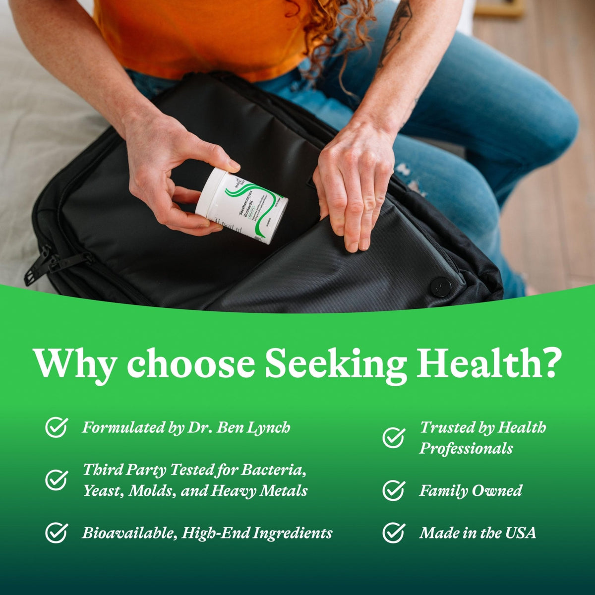 Seeking Health Saccharomyces Boulardii - Gentle Digestive Support for Healthy Bowel Movements* - Supports a Good GI Tract Environment & Microbiome While Traveling* - PrimeBioHealth - canada supplements
