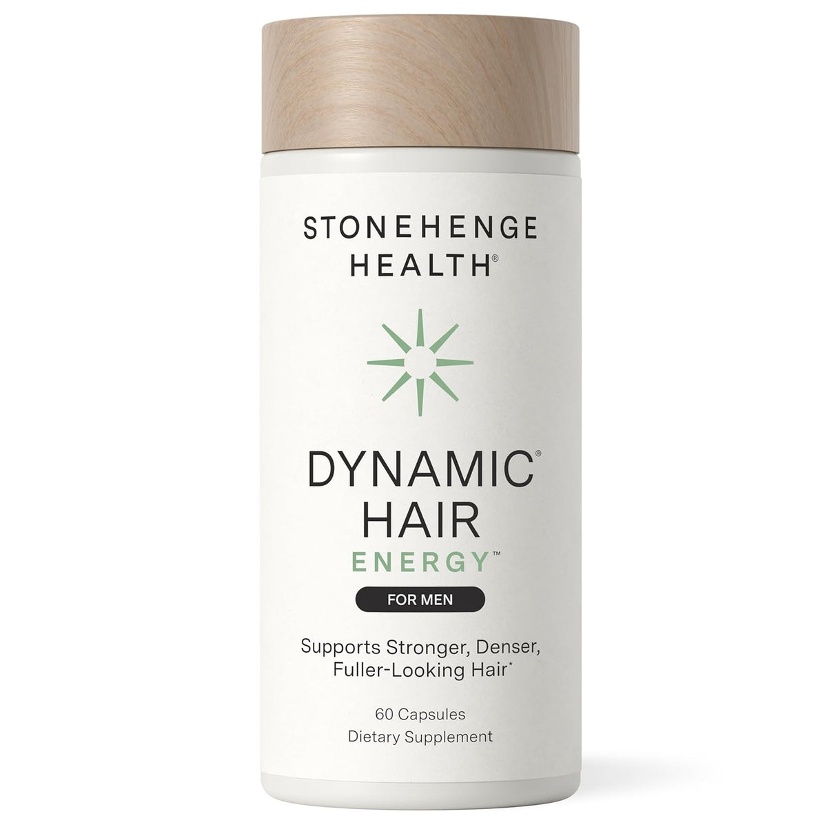 Stonehenge Health Dynamic Hair Energy for Men – Hair Growth Supplement with Saw Palmetto, Spermidine, Biotin & Tocotrienols – Supports Thicker, Denser, Fuller-Looking Hair – 60 Vegetarian Capsules - PrimeBioHealth - canada supplements