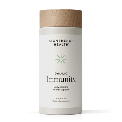 Stonehenge Health Dynamic Immunity Daily Supplement 10-in-1 Immune Boosters Zinc, Elderberry, Echinacea, Vitamin C & Probiotic L. Acidophilus – Supports Immune System & Respiratory Health, 60 Capsules - PrimeBioHealth - canada supplements