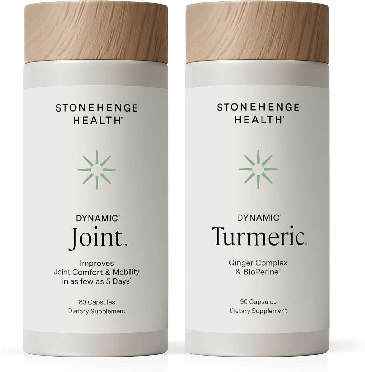 Stonehenge Health Dynamic Joint + Dynamic Turmeric Bundle Supplements Supports Comfort, Mobility, Flexibility - PrimeBioHealth - canada supplements