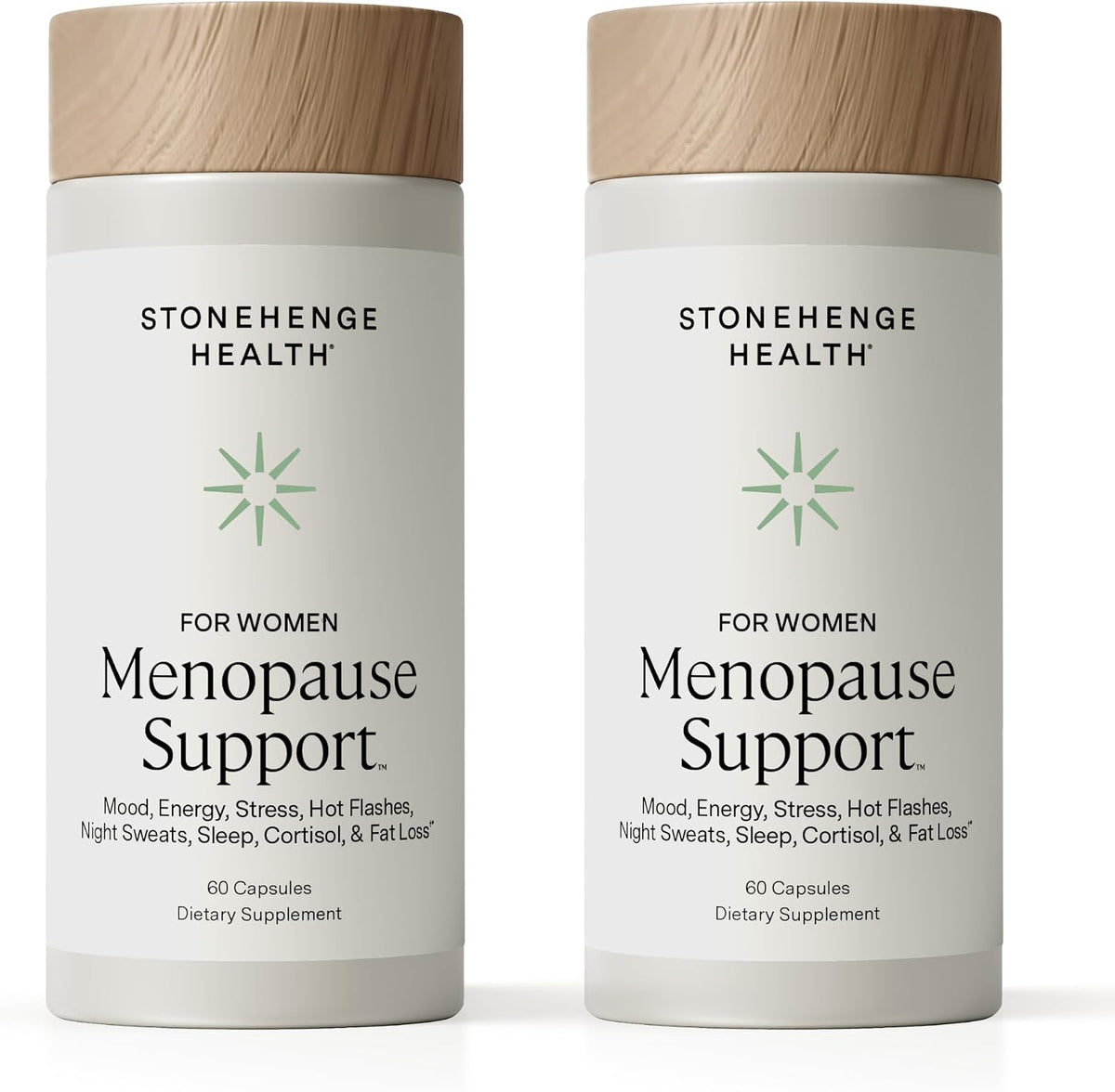 Stonehenge Health for Women Menopause Support for Peri + Menopause + Post - Mood, Energy, Stress, Hot Flashes, Night Sweats, Sleep & Cortisol, Chromax Chromium, Vitamin D3, KSM-66 Ashwagandha (2 Pack) - PrimeBioHealth - canada supplements
