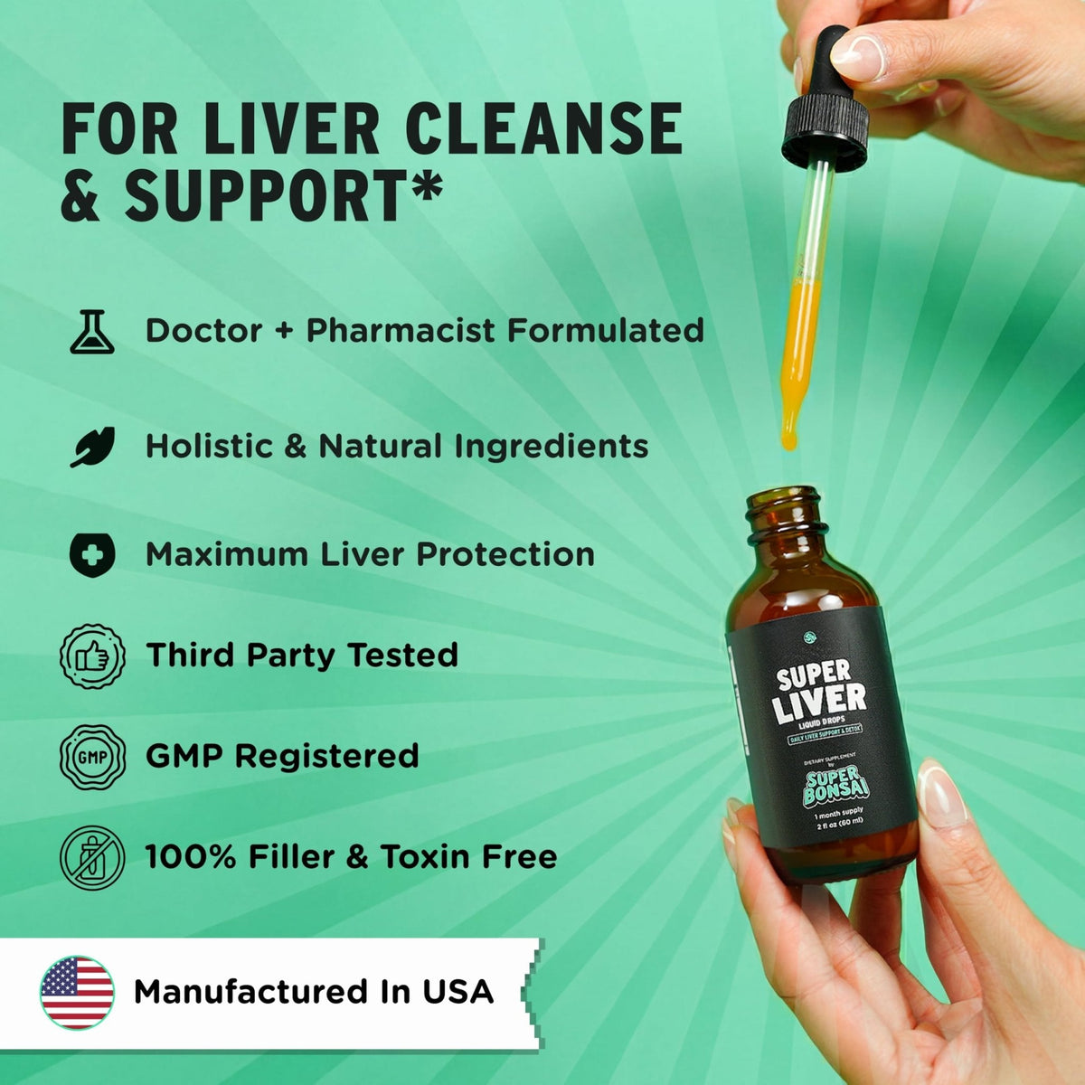 SuperBonsai Super Liver Support with Milk Thistle - All Natural Liver Cleanse Detox & Repair Aid - Doctor-Formulated Liver Supplement - PrimeBioHealth - canada supplements