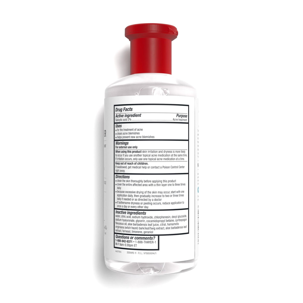 Thayers Blemish Clearing Salicylic Acid Toner, Acne Treatment Face Toner with 2% Salicylic Acid - PrimeBioHealth - canada supplements