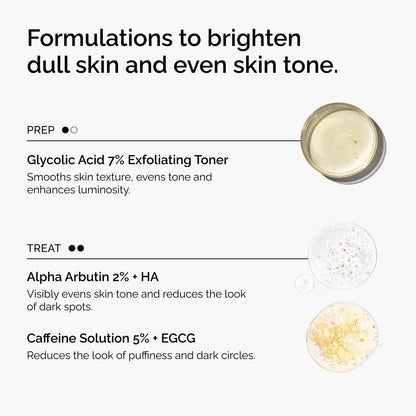 The Ordinary The Bright Set, 3-Step Regimen for Radiant, Even Skin Tone with Glycolic Acid 7% Exfoliating Toner - PrimeBioHealth - canada supplements